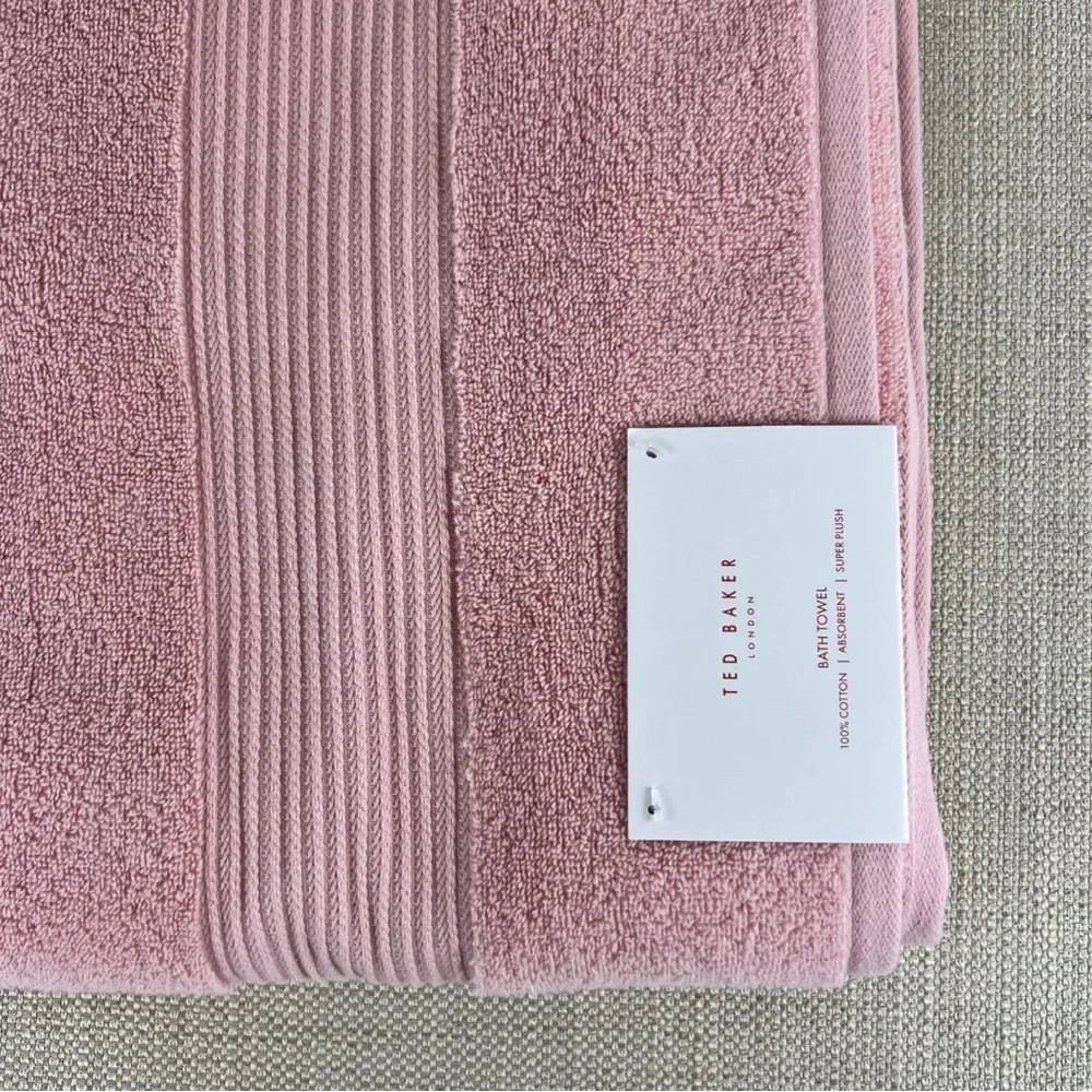 Ted Baker London Bath Towel Pink Super Plush Luxury 30